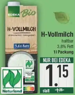 E-Center Edeka Bio H-Vollmilch Angebot