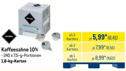 METRO RIOBA Kaffeesahne 10% Angebot