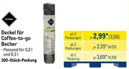 METRO RIOBA Deckel für Coffee-to-go Becher Angebot