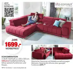 Multipolster Sitz-concept eckkombination Angebot