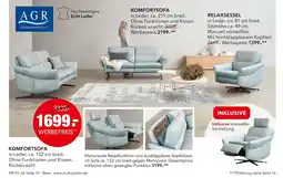 Multipolster Agr komfortsofa ca. 152 cm breit Angebot