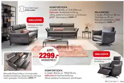 Multipolster Komfortsofa Angebot
