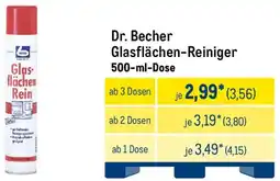 METRO Dr. Becher Glasflächen-Reiniger Angebot