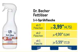 METRO Dr. Becher Fettlöser Angebot