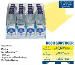 METRO Wodka Gorbatschow Angebot