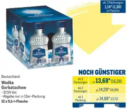 METRO Wodka Gorbatschow Angebot