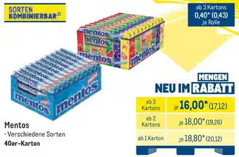 METRO Mentos Angebot