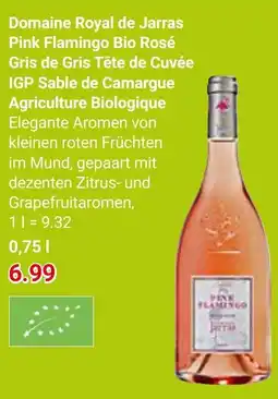 Globus Domaine Royal de Jarras Pink Flamingo Bio Rosé Gris de Gris Tête de Cuvée IGP Sable de Camargue Agriculture Biologique Angebot