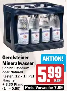 HIT Gerolsteiner Mineralwasser Angebot