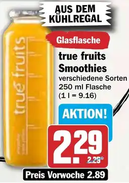 HIT Glasflasche true fruits Smoothies Angebot