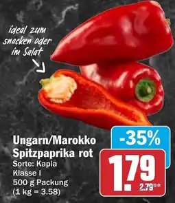 HIT Ungarn/Marokko Spitzpaprika rot Angebot