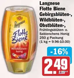 HIT Langnese Flotte Biene Gebirgsblüten-, Wildblüten-, Obstblüten-, Angebot