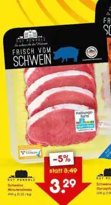 Netto Marken-Discount Schweine-Minutensteaks Angebot