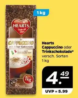 NETTO Hearts Cappuccino oder Trinkschokolade Angebot