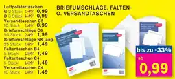 KODi BRIEFUMSCHLÄGE, FALTEN- O. VERSANDTASCHEN Angebot