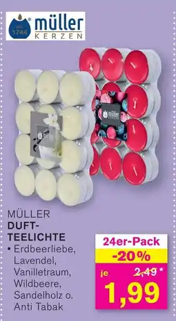 KODi MÜLLER DUFT- TEELICHTE 24er-Pack Angebot