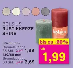 KODi BOLSIUS RUSTIKKERZE SHINE Angebot