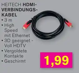 KODi HEITECH HDMI- VERBINDUNGS- KABEL 3 m Angebot