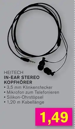 KODi HEITECH IN-EAR STEREO KOPFHÖRER Angebot