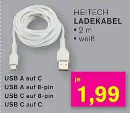 KODi HEITECH LADEKABEL ▪ 2 m weiß Angebot