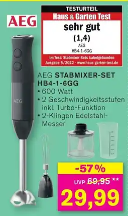 KODi AEG STABMIXER-SET HB4-1-6GG Angebot