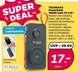 NETTO TECHNAXX Powerbank 10000 mAh TX-315 Angebot