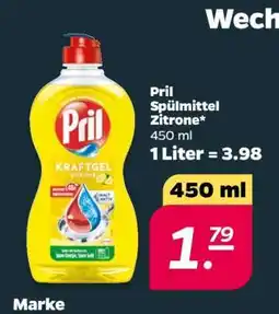 NETTO Pril Spülmittel Zitrone Angebot