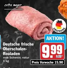 HIT Deutsche frische Oberschalen- Rouladen Angebot