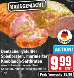HIT Deutscher gefüllter Spießbraten, marinierter Knoblauch-Saftbraten Angebot