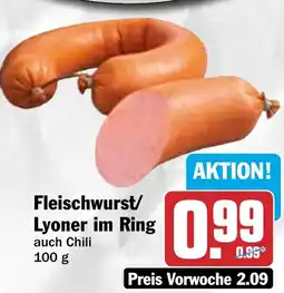 HIT Fleischwurst/ Lyoner im Ring Angebot