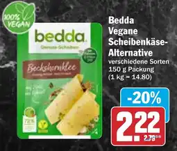 HIT Bedda Vegane Scheibenkäse- Alternative Angebot