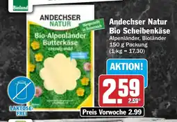 HIT Andechser Natur Bio Scheibenkäse Angebot