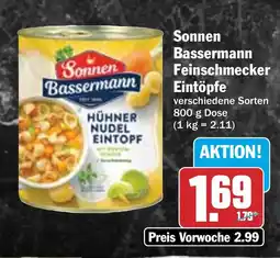 HIT Sonnen Bassermann Feinschmecker Eintöpfe Angebot
