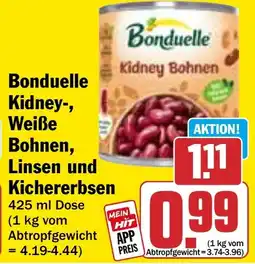 HIT Bonduelle Kidney-, Weiße Bohnen, Linsen und Kichererbsen Angebot