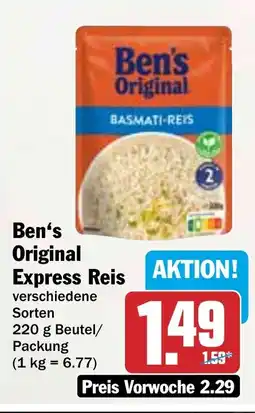 HIT Ben's Original Express Reis Angebot