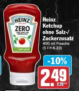 HIT Heinz Ketchup ohne Salz-/ Zuckerzusatz Angebot