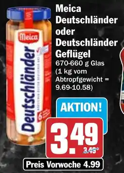 HIT Meica Deutschländer oder Geflügel Angebot