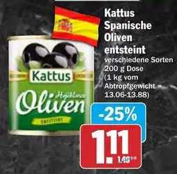 HIT Kattus Spanische Oliven entsteint Angebot