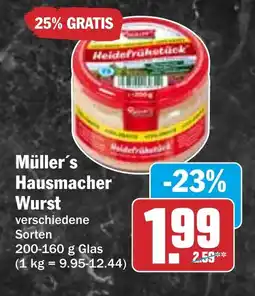 HIT Müller's Hausmacher Wurst Angebot