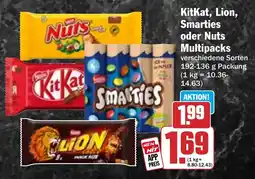 HIT KitKat, Lion, Smarties oder Nuts Multipacks Angebot