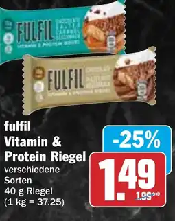HIT fulfil Vitamin & Protein Riegel Angebot