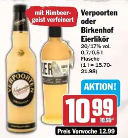HIT Verpoorten oder Birkenhof Eierlikör Angebot