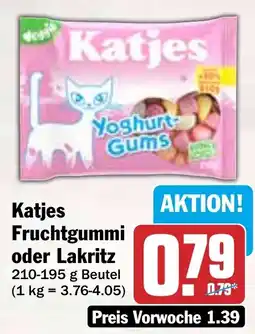 HIT Katjes Fruchtgummi oder Lakritz Angebot