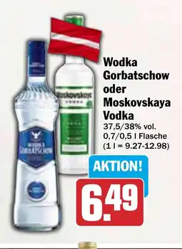 HIT Wodka Gorbatschow oder Moskovskaya Vodka Angebot