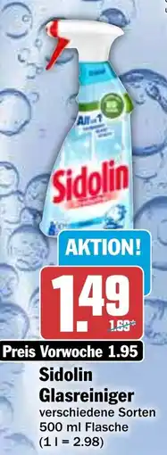 HIT Sidolin Glasreiniger Angebot