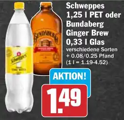 HIT Schweppes oder Bundaberg Ginger Brew Angebot