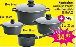 Möbel Boss Kochtopfset, Aluminium schwarz, antihaftbeschichtet Angebot