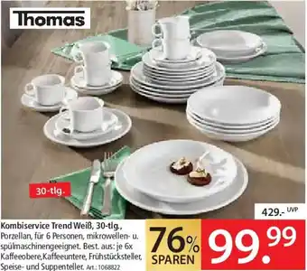 Zurbrüggen Thomas Kombiservice Trend Weiß, 30-tlg. Angebot