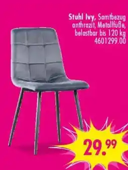 Möbel Boss Stuhl Ivy, Samtbezug Angebot