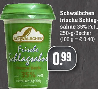 Edeka Schwälbchen frische Schlagsahne Angebot